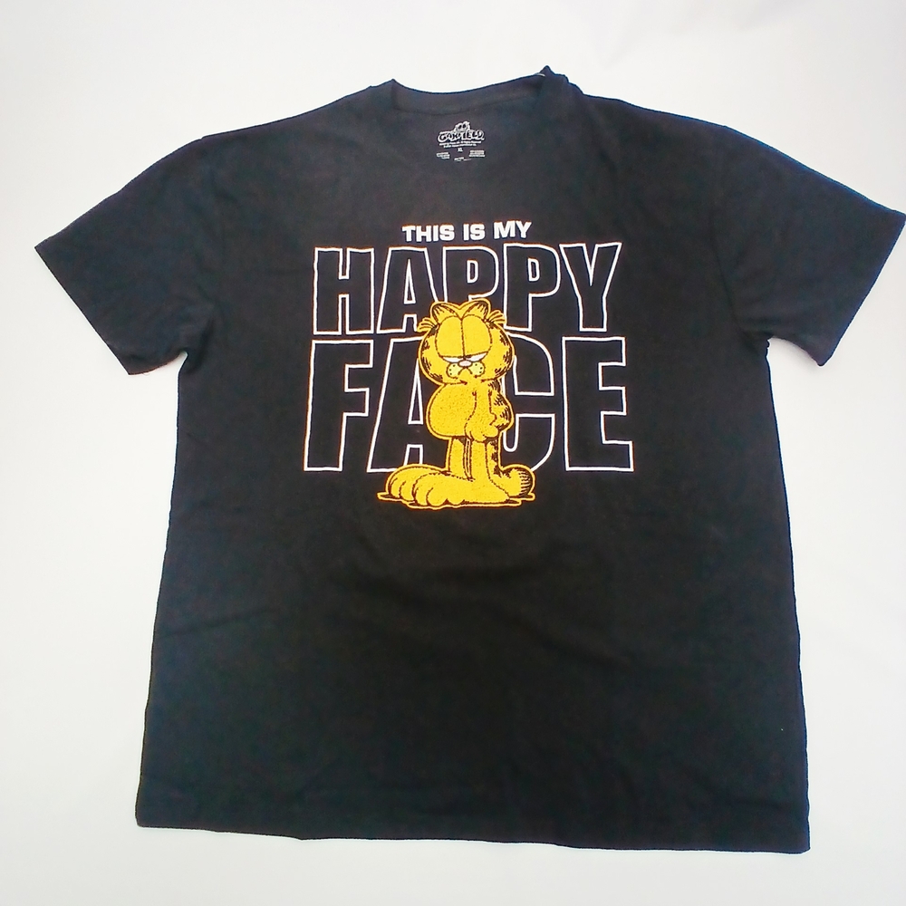 Black XL Garfield Graphic T-Shirt